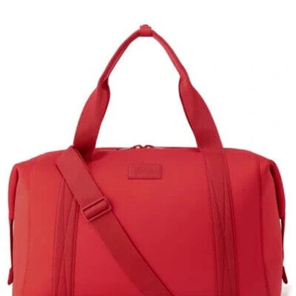 Dagne Dover XL Landon Carryall SIREN Red bag tote duffle duffel Neoprene